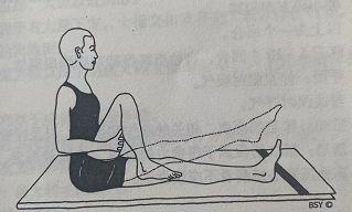 屈膝Janu Naman (Knee bendning)