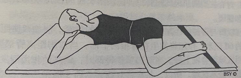 仰卧腹部伸展式 Supta Udarakarshanasana(sleeping abdominal stretch pose)  仰卧腹部伸展式 Supta Udarakarshanasana sleeping pose 第 1 张