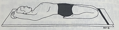 卧雷电式 Supta vajrasana(sleeping thunderbolt pose)  第 2 张