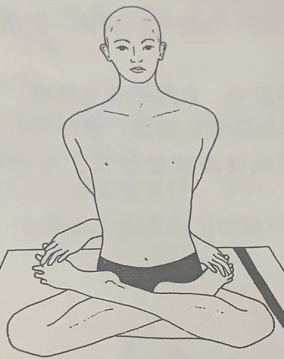 闭莲式 Baddha Padmasana (locked lotus pose) 