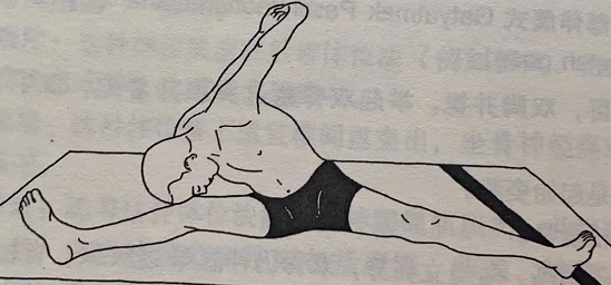 分腿背部伸展式 Pada Prasar Paschimottanasana (legs spread back stretch pose)  腿部伸展 胸部扩展 拉伸背部 第 1 张