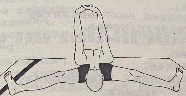 分腿背部伸展式 Pada Prasar Paschimottanasana (legs spread back stretch pose) 