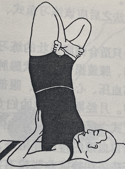 莲花肩倒立式 Padma Sarvangasana (shoulder stand lotus pose)  第 1 张