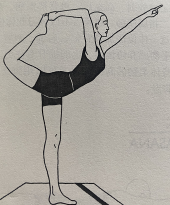 舞王式Natarajasana(Lord Shiva's pose)