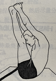 无支撑背部伸展式Niralamba Paschimottanasana(unsupported back stretching pose)