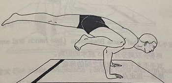 单腿鹤禅式Eka Pada Baka Dhyanasana(one-legged crane pose)