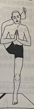 站立单腿绕头式 Utthan Eka Pada Sirasana(standing foot to head pose)  瑜伽站姿体式 瑜伽站立平衡体式 Sirasana standing pose 第 1 张