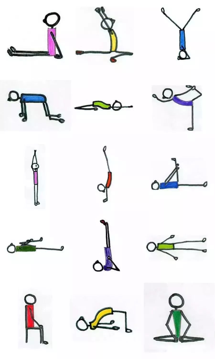 【收藏级】超全 200+ 瑜伽小人体式图!瑜伽体式绘画笔记来袭! 瑜伽 小人图 体式 笔记 学员 绘画 培训 第 8 张 【收藏级】超全 200+ 瑜伽小人体式图!瑜伽体式绘画笔记来袭! 瑜伽 小人图 体式 笔记 学员 绘画 培训 第 8 张